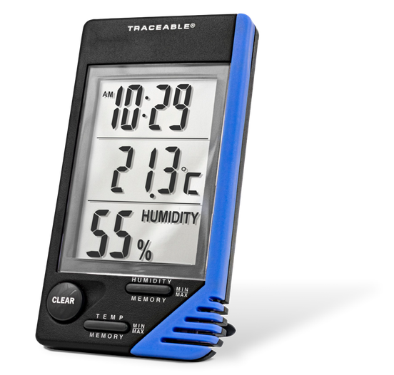 Termómetro digital ambiental con sonda interna y certificado trazable a NIST 4040