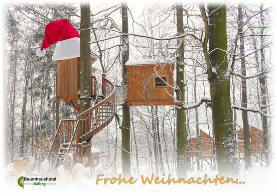 Baumhaus Freiraum, Weihnachten, Bild: Baumhaushotel Solling.