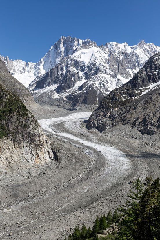 Mer-de-Glace glacier in Chamonix