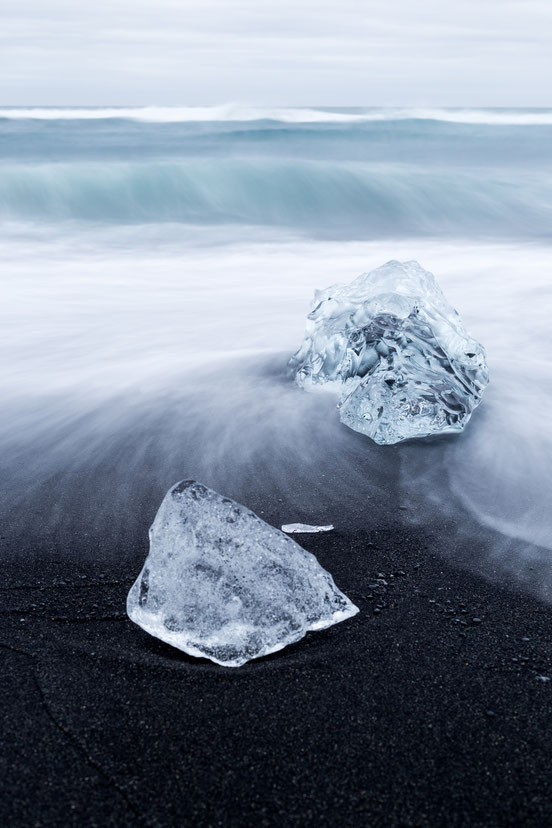 Ice crystal at Diamond Beach