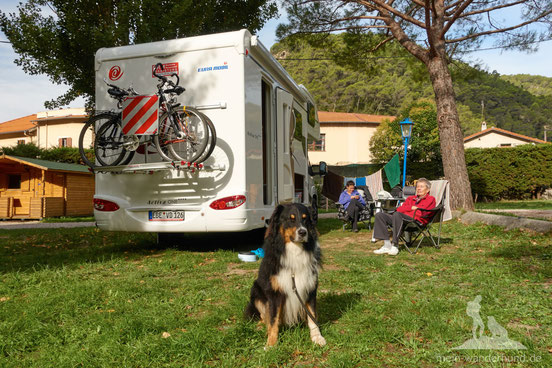 Campingplatz im Valle de Peillon: Ruheoase nahe dem turbulenten Nizza.