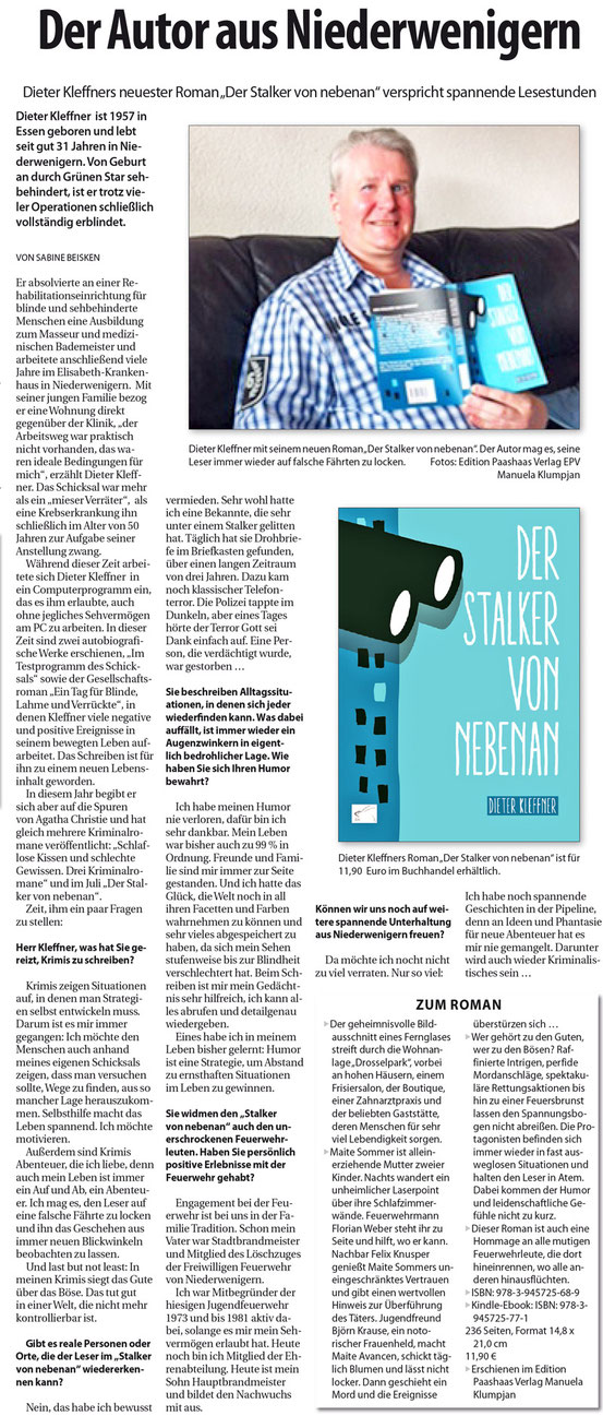 Bild Seitungsseite im Ruhrkurier vom 06.10.2016 – PDFs (für Screenreader geeignet) des Artikels findet Ihr unterhalb dieser Abbildung.