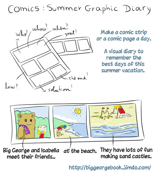 cute monster  book Big George children illustration picture  Book English kids ESL vocabulary worksheet free activities for kids kindergarten preschool big foot big george summer activities crafts DIY