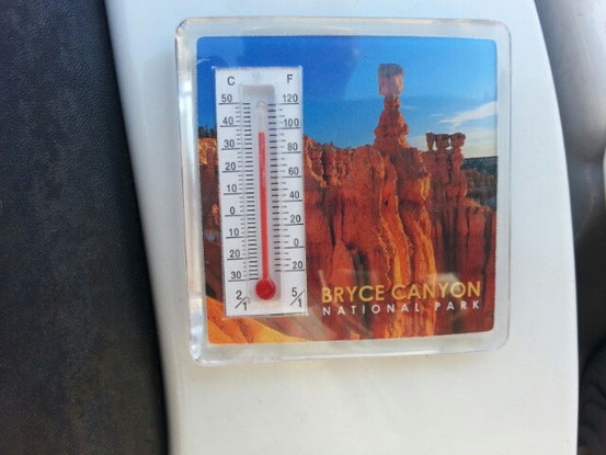 In 6 Stunden von 4° C auf 38°C - ganz schöner Sprung !