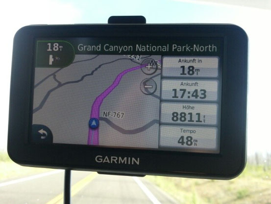 Und jetzt geht es rauf Richtung Grand Canyon.