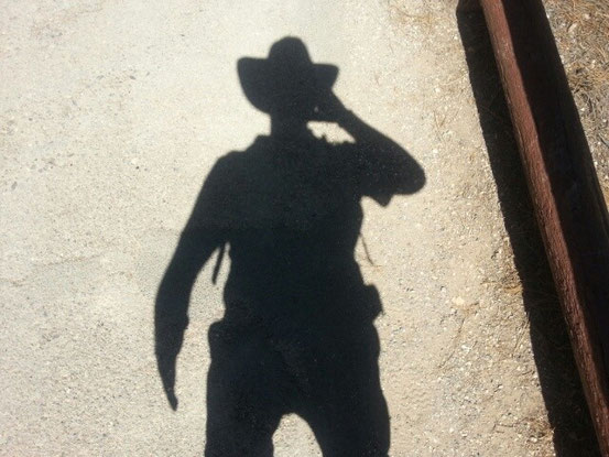 Am Ende hatten wir dann richtige Cowboy-Schatten :-) 