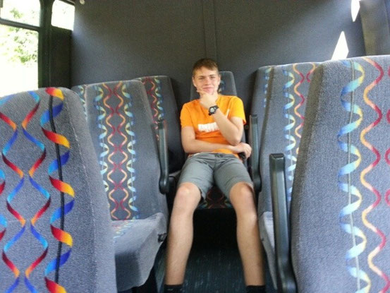 ...wir hatten dann aber doch einen anderen Bus - und das fast ganz für uns allein ;-) 