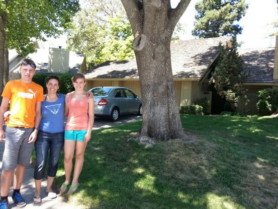 Erste Haltestelle in Sacramento ist das Haus in dem Maria vor 21 Jahren gewohnt hat....