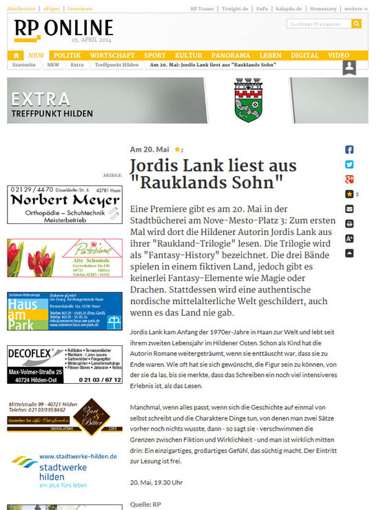 Rheinische Post, 05.04.2014