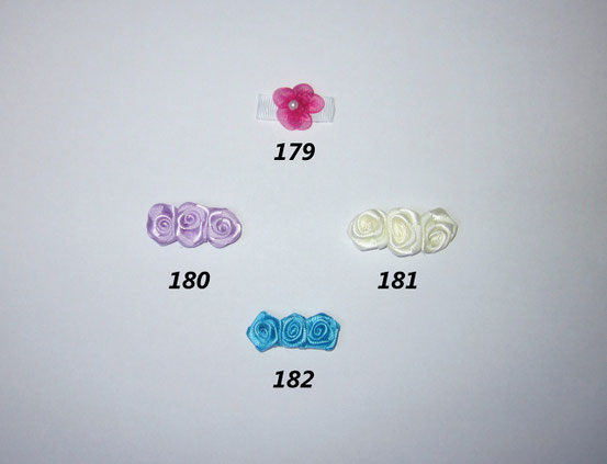 Baby Haarspange mit Blume in Rosa