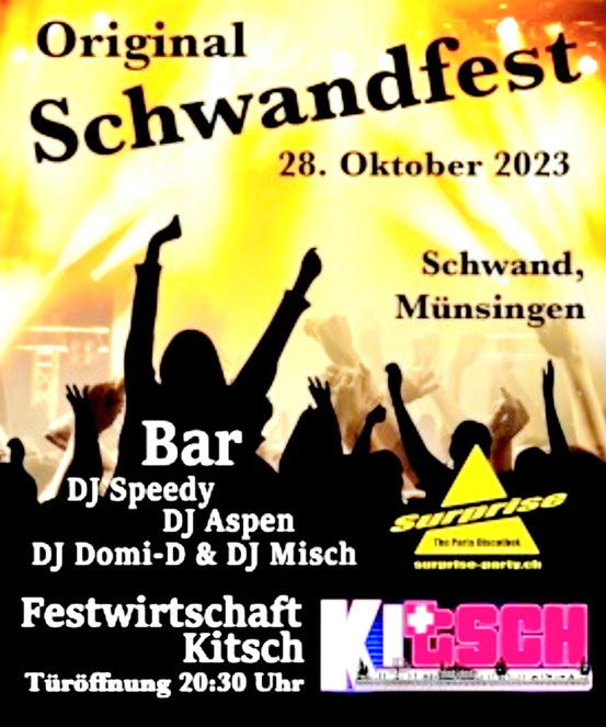 Ausgang, Fest, Party, Disco, Bar, Wichtrach, Münsingen, Oktober 2022, Aprés Ski, Charts, Partytunes, Oldies, Schlager, Aare, Thun, Bern, Schweiz