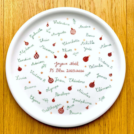 Plat à tarte Maîtresse Noël