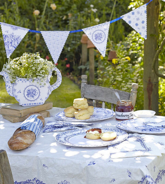 Party Porcelain Talking tables blau-weiss Picknick