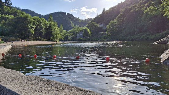 Naturstrand am Zeltplatz