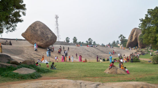 Mahabalipuram,Krishnas Butterball (Mandapam)
