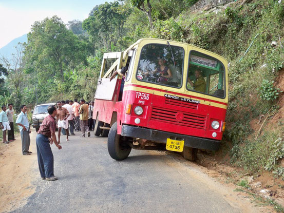 Munnar India Indien Kerala Bus