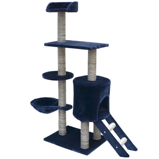 Arbre à Chat Modèle PLUME en Bleu