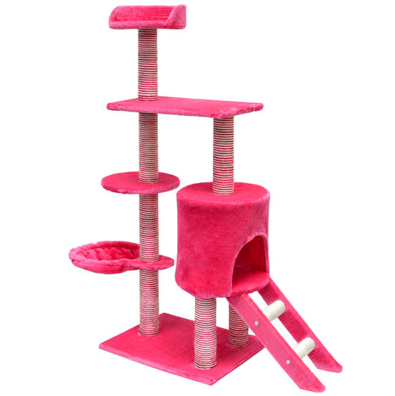 Arbre à Chat Modèle PLUME en Rose