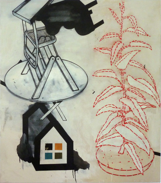 "Grosse Idylle III", 2012, Öl auf Leinen, 140 x 160 cm