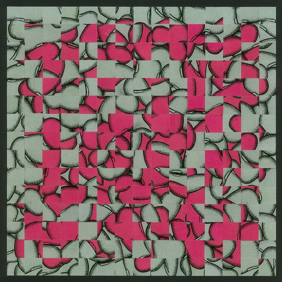 Papiercollage von Klaus Becker, Kassel