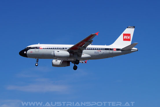 British Airways****A 319-131****G-EUPJ****BEA (1959-1968) Retro cs