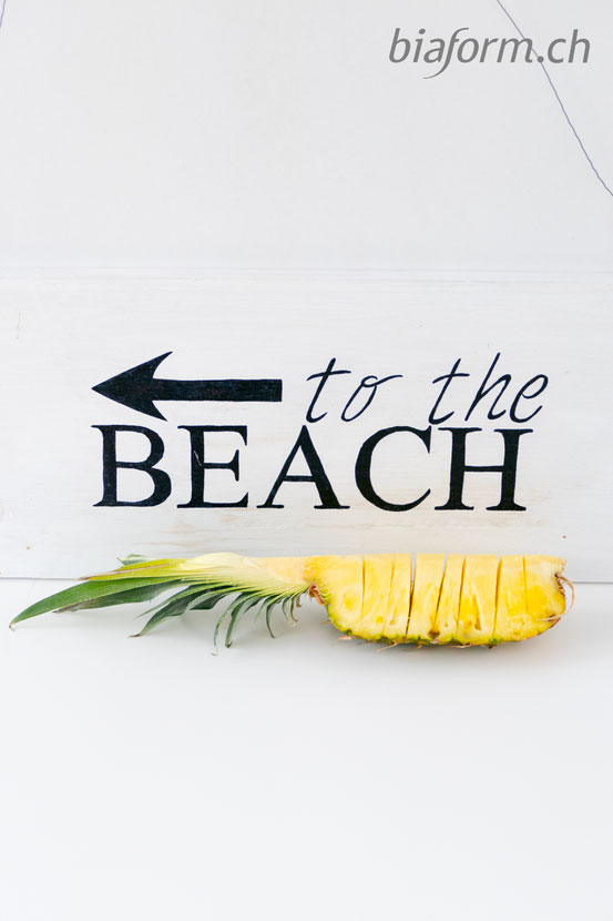 to the beach, diy schild, foodblog schweiz, blog schweiz, schweizer blog