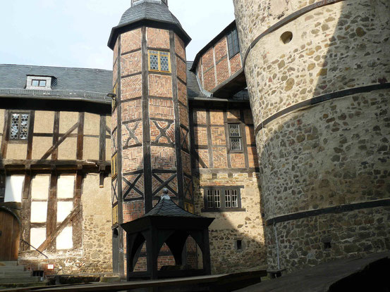 Innenhof Burg Falkenstein