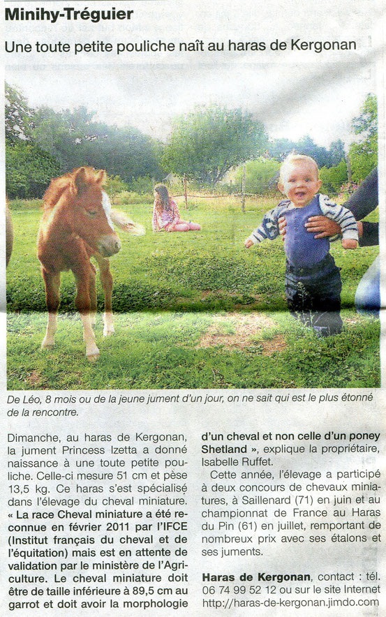 Ouest France le 13 août 2013