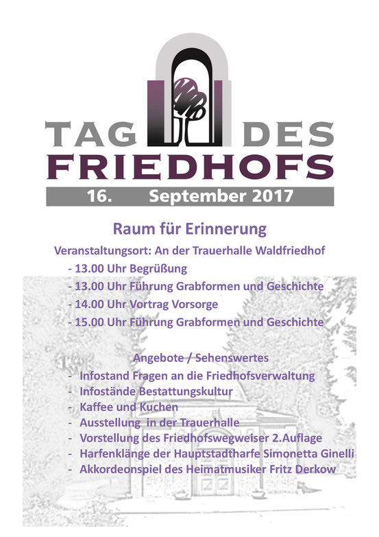 Friedhof Eberswalde Friedhofstag 2017 Bestattungshaus Deufrains