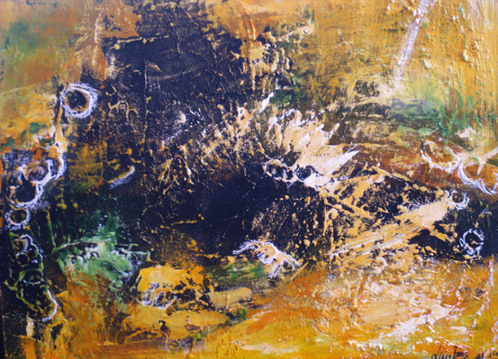 Götterdämmerung , Acryl , Ölpastellkreide , BNr. 314