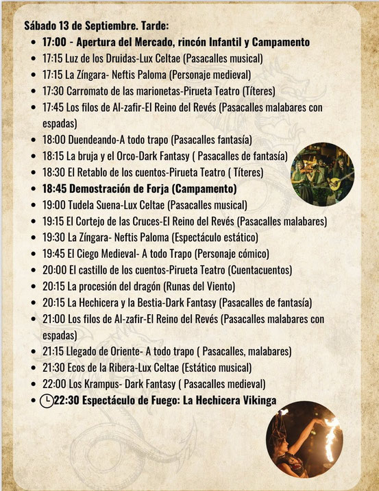 Programa del Mercado Medieval de Tudela