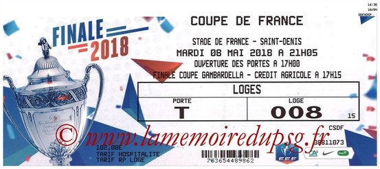 Ticket  Les Herbiers-PSG  2017-18