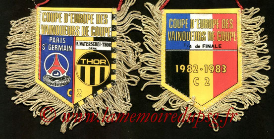 Fanion PSG-Waterschei  1982-83