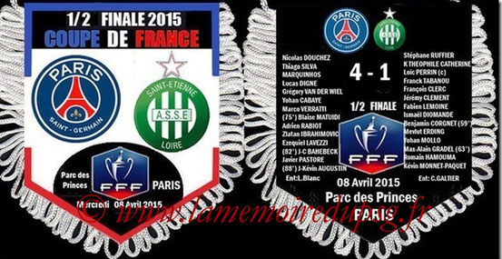 Fanion  PSG-Saint Etienne  2014-15