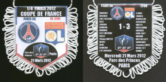 Fanion PSG-Lyon  2011-12