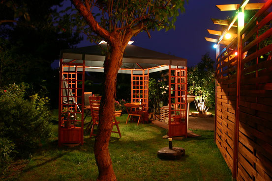 Der Pavillon bei Nacht