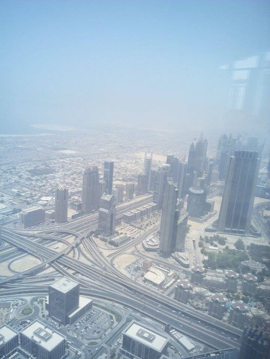 Verkehrsknotenpunkt in Dubai.