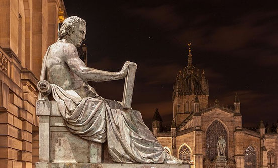 Statue von David Hume