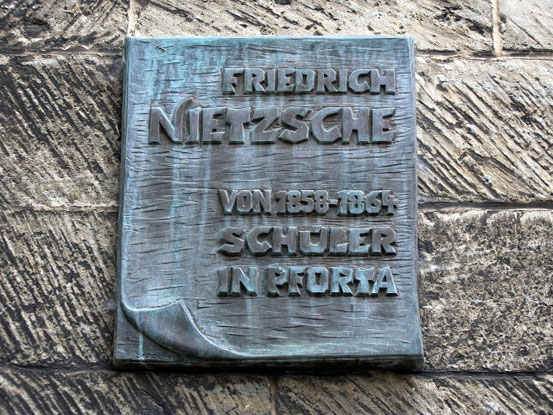 Nietzsche-Gedenktafel an derLandesschule Pforta