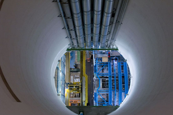 Der ATLAS-Teilchendetektor am Large Hadron Collider (LHC)