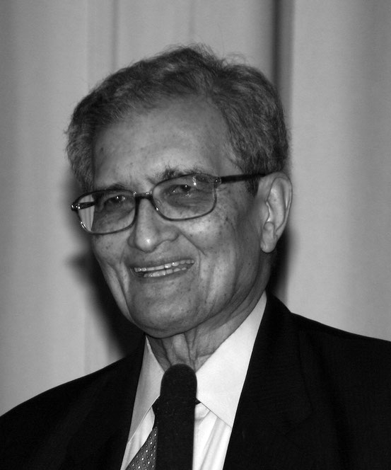 Amartya Sen während einer Vorlesung an der Universität zu Köln 2007 anlässlich der Verleihung des Meister-Eckhart-Preises