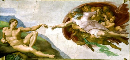 The Creation of Adam (public domain)