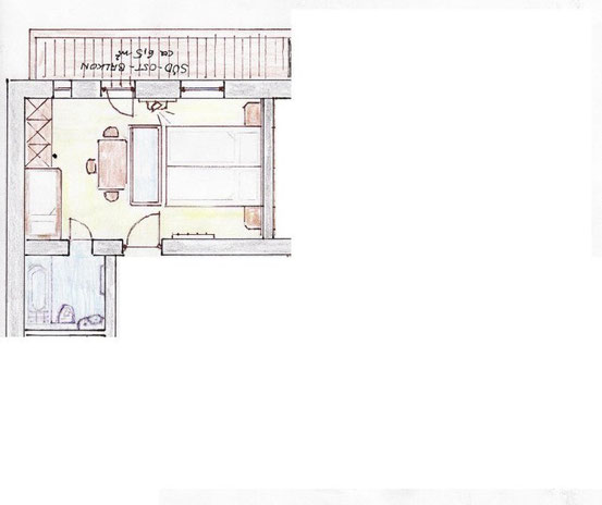 Patscherkofel - Doppelzimmer ca 26m²