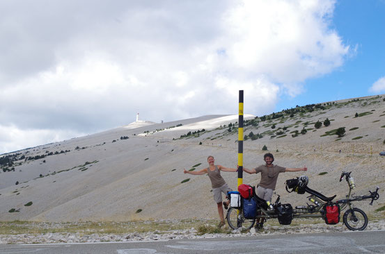 Pause avant l'arrivée au Ventoux 14 septembre 2014 !! 