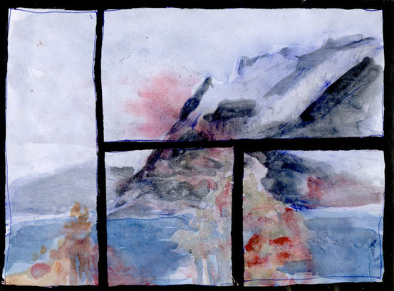 ... lake / composition sketches -  2.XI.2015 ...