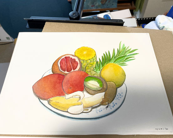 豆本の表紙に使用した絵