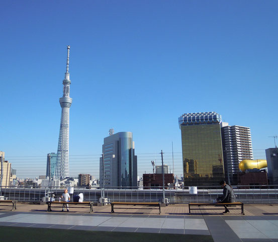 スカイツリーとアサヒビール本社