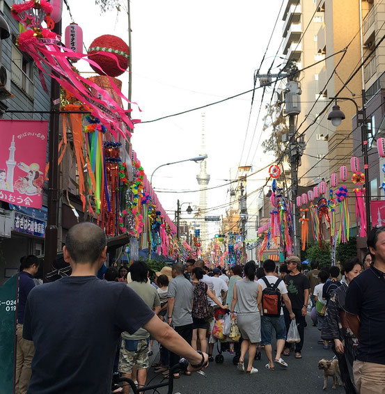 合羽橋本通り　下町七夕祭り