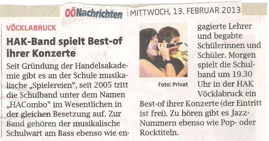 Oberösterreichische Nachrichten, 14.2.2013