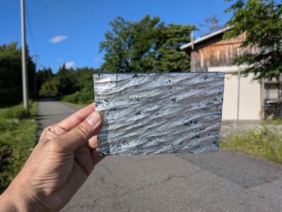 泳跡波を作っています。6月23日